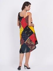 Women Casual Printed Multi Patchwork Short Umbrella Dress Wholesale Mix lot 10pc