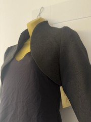 Jolie Moi Black Textured Bolero Jacket New Without Tags RRP £80 size 12