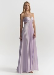 a.l.c. Maxi Dress Satin Pleated Moira Size 2 $795