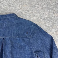 Volcom Snap Front Denim Shirt Dress Pockets Cotton Blue Womens XL