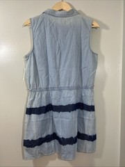ARIZONA JEAN CO Shirt Dress Women’s Large Tie Dye Chambray Boho