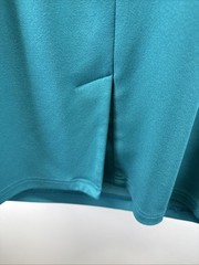 Miusol Women&rsquo;s Dress Size Medium Teal Blue Sleeveless Ruched Flattering Zipper