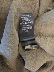 George Khaki Green Button Front Midi Dress Belted Summer Size 14 Cargo Utility