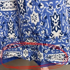 Roller Rabbit Blue Batik Sleeveless Pintuck Shift Dress M Boho Festival Cotton