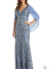 R&M Richards this stunning elegance long formal dress V- Neckline