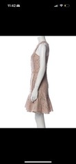 Lanvin Dress F40 Pink Lace Fishtail Evening