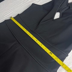 NWT Rag & Bone Open Back A-Line Classic Black Dress LBD V-Neck Sz 8 Cocktail