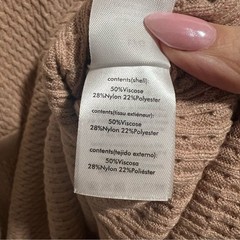 NEW NWT WeWoreWhat Cable Knit Polo Dress In Beige SIZE L