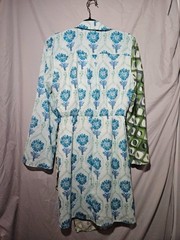 GiGiO NWT Floral Geometric Split Pattern Wrap Shirt Dress – L