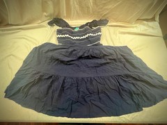 Stitch Fix Mason & Belle Morgana Flutter Sleeve Maxi Dress Navy Size XL