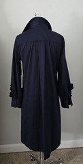 NWT CHICO&rsquo;S DRESS 3D FLORAL APPLIQUE BUTTON CLOSURE LS NAVY 0.5 US 6 $159