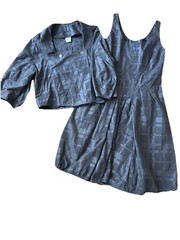Crea Concept 2pc Dress & Jacket Avant-Garde, Lagenlook, Bubble Hem SZ EU36 US S