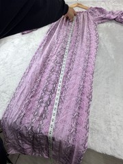 Scanlan Theodore Dress Womens US 6 AU 10 Pink Silk Maxi Snake Print Boho Gown