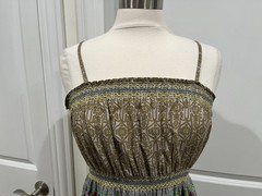 World Market Boho Maxi Dress Paisley Women&rsquo;s S/M Lightweight 100% Cotton