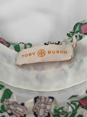 Pre-Owned Tory Burch Ivory Size 10 Maxi Short Sleeve Dress