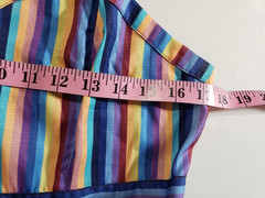 Voodoo Vixen Vintage Inspired Multicolor Striped Sleeveless Flare Dress XL *