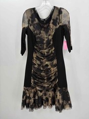 Pre-Owned Elaua Kattau Black Size Large Midi Long Sleeve Dress