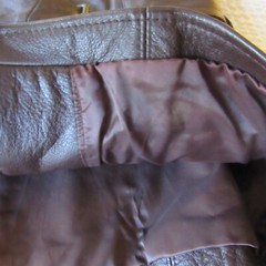 Vintage Leather Vest Mini Dress Otello Pelle Lined With Belt Zip M Long 8 10