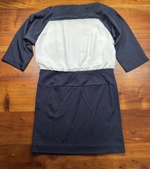 Ann Taylor Loft Petites Dress Womens Side Zip Snap Raglan 3/4 Sleeves Sz 0P