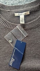 G.H Bass & Company Gray 3/4 Sleeve Pullover Knit Sweater Dress Size Small NWT
