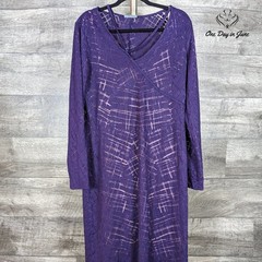 Bold Elements Long Sleeve Sheer Layered Bodycon Dress Size XL
