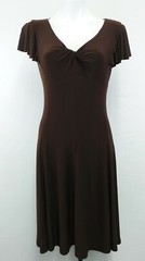 American Living Women Dress, Size 4, brown, polyester, elastine