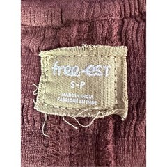 Free People Retro 70s Beachy Marigold Mini Dress in Cinnamon Brown Small NWT