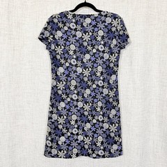 Vintage Y2K Express Floral Mini Dress S 90s Retro Daisy Whimsygoth Soft Grunge