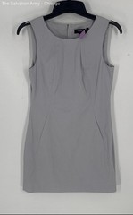 Theory Womens Gray Crew Neck Sleeveless Casual Short Mini Dress Size 6