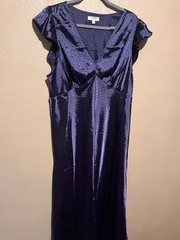 The Occasion by Old Navy Flutter Sleeve Satin Maxin Dress XL