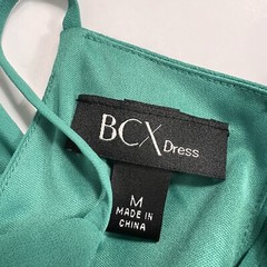 New BCX Dress Women&rsquo;s Medium Sleeveless Belted A-Line Above Knee Pleated Chiffon