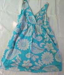 Old Navy 100% Cotton Light Blue Sundress Size Large Excellent Condition