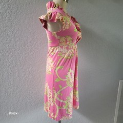 Lilly Pulitzer Claire Dress Silk Blend Queen Anne Lace Print {see measurements}