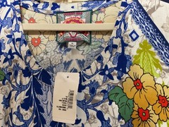 Johnny Was Floral Shellinay Tiered Tea Length Bamboo/Spandex Dress XL NWT $210