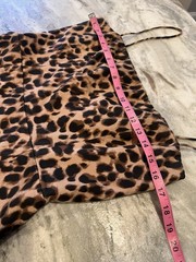 Reformation 10 Animal Print Leopard Dress Mini Strappy Straps Stretch