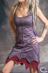 LEAF DRESS Pixie Hippy Layered Psytrance Festival Glastonbury One Size: Regular