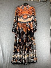 New Anthropologie We Select Dresses Bhanuni by Jyoti Patterned Maxi Dress Size 4