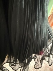 vintage black organza betsey johnson dress pink flower y2k 90s
