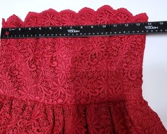 Jill Jill Stuart Chic Raspberry Crochet Strapless Cocktail Party Sz 2 Dress $478
