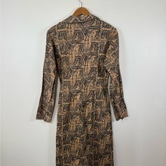 Peruvian Connection Hieroglyphic Egyptian Print Art to Wear Maxi Dress‎