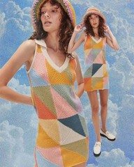GHANDA Knit Mini Tesalate Dress XS