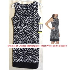 Mario Serrani Italy Women&rsquo;s Stretch Shift Dress Sleeveless, Pick Your Size
