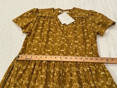 NWT Christy Dawn The Simple Dawn Midi Dress Sz S Pockets Goldenrod Floral $198