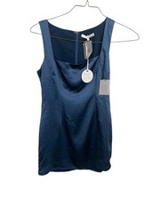 Orana Mini Dress in Blue slip dress MORE TO COME size medium revolve best seller