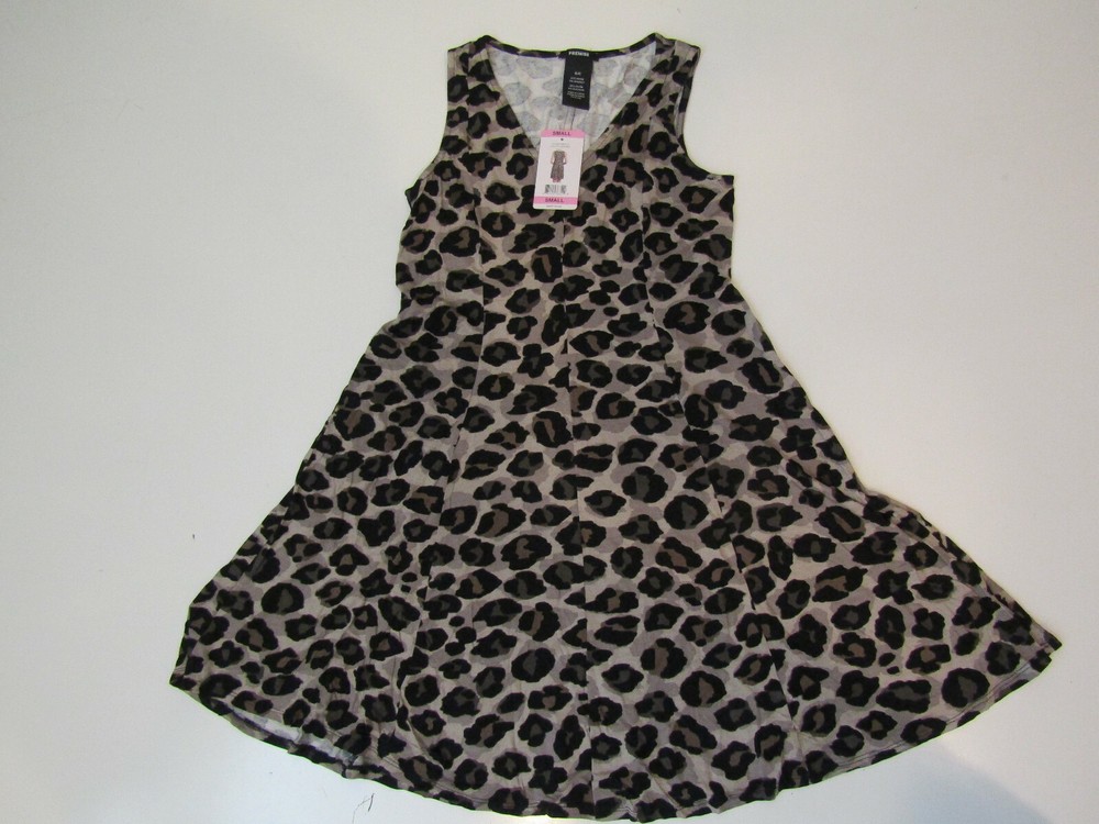 Premise Womens Dress Animal Print Brown Black Summer Light Weight S M L XL 2XL