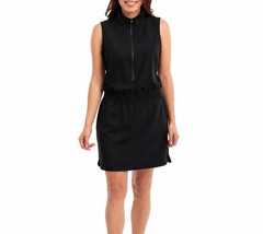 Elle Sport Womens Sleeveless Black Dress With Built-In Shorts Large