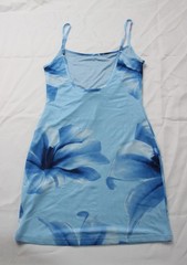 Ava & Ever Women&rsquo;s Adjustable Floral Bodycon Alani Dress JT8 Blue Size 10 NWT