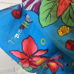 Vintage Hilo Hattie Hawaiian Ruffle Maxi Dress Womens M/L