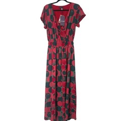 HotSquash Pink Chiffon Wrap Top Maxi Dress