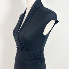 Anthropologie Maeve Black Stretch Knit Midi Dress Classic Size Small Women&rsquo;s